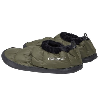 Nordisk Mos Down Slippers - Dark Moss