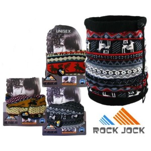 Rockjock Hat/Neck Warmer - Black/Grey