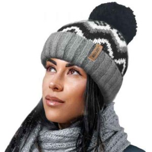 Bartleby Ladies Mohair Effect Sherpa Lined Bobble Hat