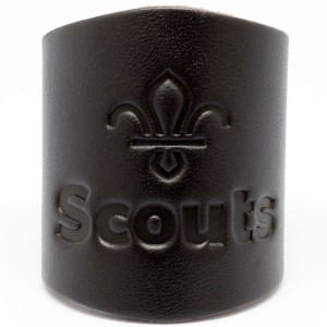 Scout Store Embossed Leather Woggle