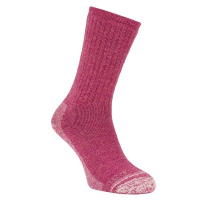 Silverpoint Alpaca Wool Hiker Socks - Raspberry