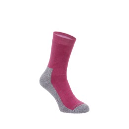 Silverpoint Kids Comfort Hiker Socks  - Rose/Grey