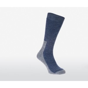 Silverpoint Merino Wool All Terrain Hiker Twin Pack Socks - Grey/Blue