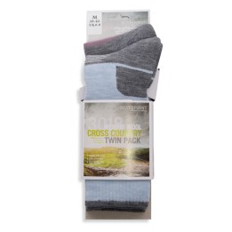 Silverpoint Merino Cross Country Twin Pack - Pink/Light Blue